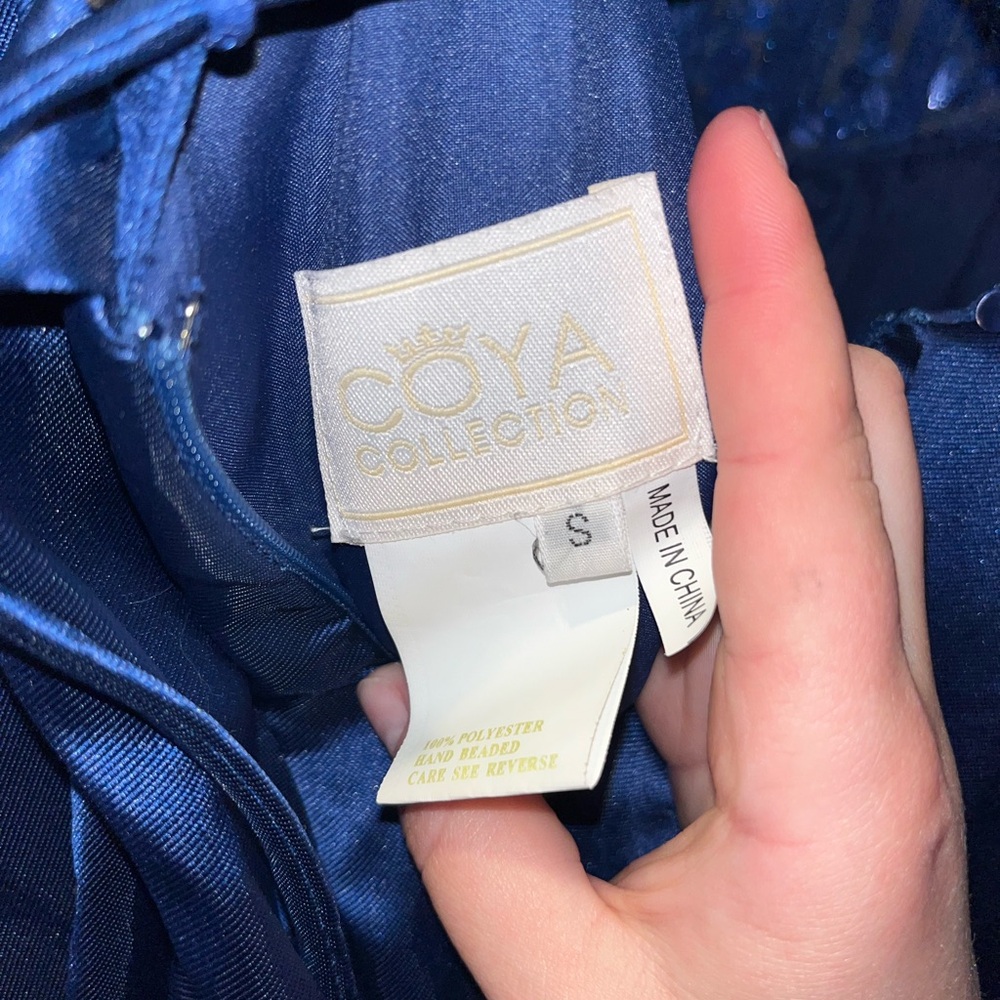 Coya Collection, Navy Blue Prom Dress